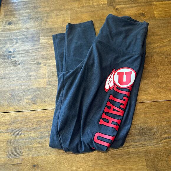 VS Pink University of Utah Utes Grey Collegiate Leggings Small Buttery Soft - Picture 11 of 13